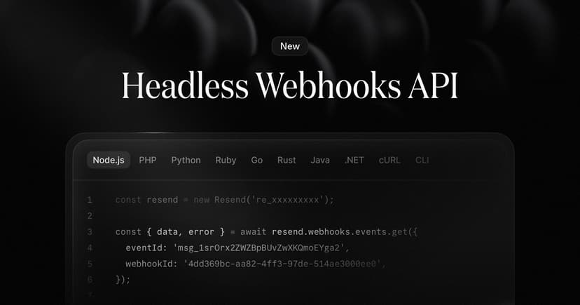 Headless Webhook API